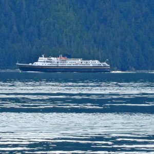 Passed Alaska State Ferry M/V Taku enroute