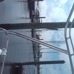 View of back frame structure