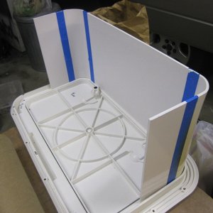 Fabricating one of the the propane lockers