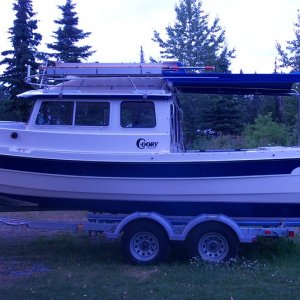 Media 'Sunset ride with cockpit canopy installed.' in album 'Homeward bound C-Dory
Feb. 28, 2003'