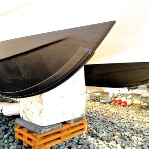 Keel Guards and Bottom Paint Applied