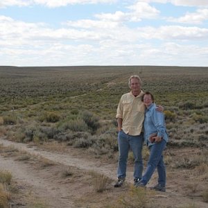 Steve and Karen on Oregon Trail