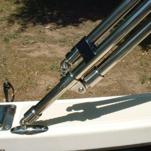 Drop legs clip to the frame with these storage clips...very handy.