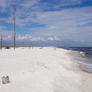 Miss coast...Ship Island...beach looking east