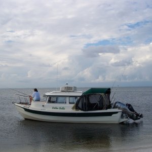 Miss coast...Ship Island...homemade screen