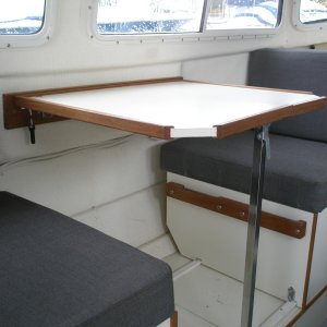 Fold down dinette to berth