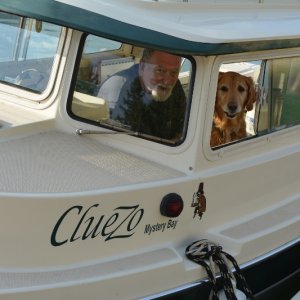 Media 'Can you see me now' in album 'Mike & Helen with ClueZo our new boat!'