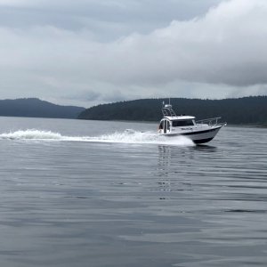 Pan-A-C'ya headed for Stuart Island