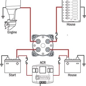 Typical 1 Engine 2 Battery ACR Config