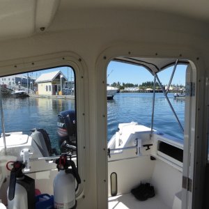 Leaving fuel dock at Anacortes.
