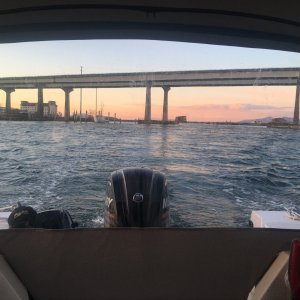 Sunset cruise after work on a Friday night