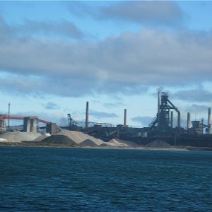 Surreal Algoma steel works Ontario