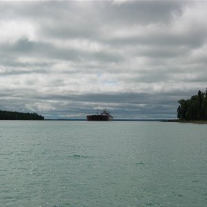 Presque Isle in narrow passage
