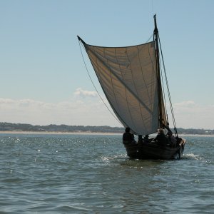 This Shallop will be used for reenactment commerating the 400th anniversary of the First Landing,  at First Landing State Park, Va. Beach, on 26 April. She will be accompanied by the replicas of the Susan B. Constant, the Discovery and the Godspeed.