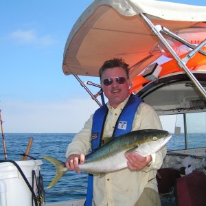 A beautiful yellowtail caught by Keith on C-Pup -- way to go Keith!!!