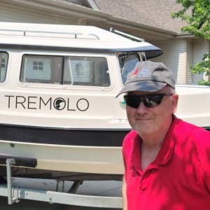 Tremolo is one of the calls of the common loon - my favorite bird. Tremolo is also the name I've chosen for my C-Dory. (I made the custom design.)