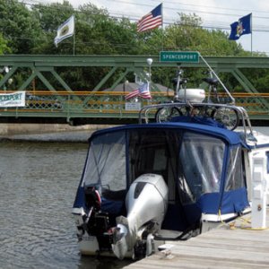 on the dock at Spencerport