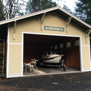 The new boat house, almost done