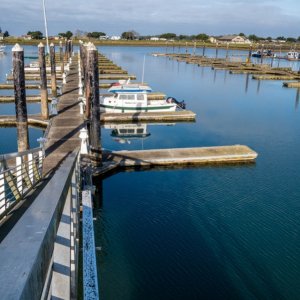 Salmon Harbor, Winchester Bay.  Pretty empty in April