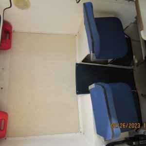 View of cockpit floor