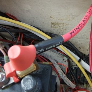 Fused windlass cable