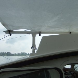 Forward sun shade & frame