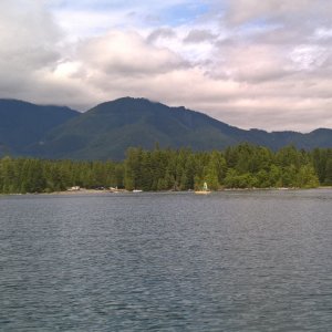 We launched at Skokomish Park, run by the Skokomish Nation.  $10.  This is in the afternoon when we returned.  Nobody was there in the morning.  No dock at this launch.