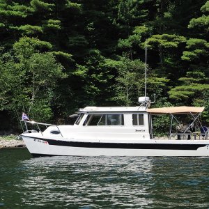 Anchored on Lake Champlain