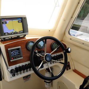 New Helm with Teak Dash