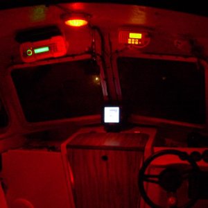 new led cabin dome light. red or white. led rear deck light also,