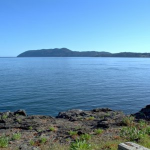 Rosario strait from Doe Island on Sunday May 5th