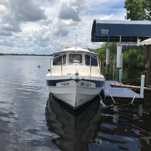 Shot toward bow