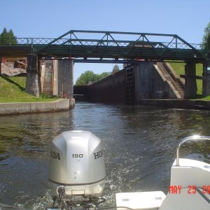 I believe it's lock 22 we are exiting, west bound on the Erie Canal