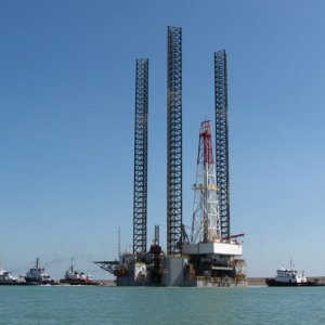 He fills the ship channel - 250 feet wide