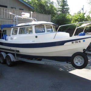 Getting ready to head out on our maiden voyage