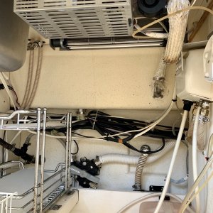 underside of heater and fuel tank