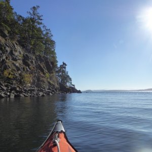 A perfect anchorage for the weather conditions - protected from the northerly winds, and with the warm October sun shining from the south. Felt more like summer!