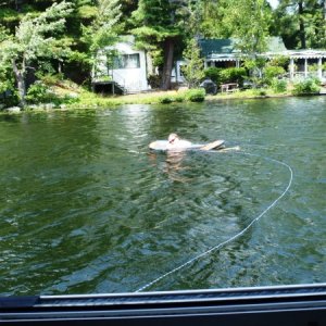 53.) Swimming at Davis Lock