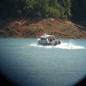 Towing kids on tubes
