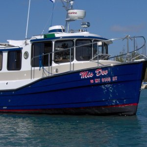 At anchor No.Miami Olas State Park