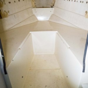 Berth area before foam removal.