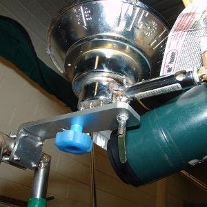 The knobs were things I had handy. I also welded Mr. Heater to stop rattles and increase strength.
