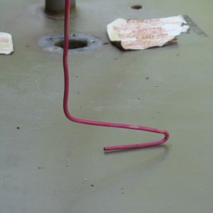0691 Wire tool I made to retrieve pieces of pick up tube from bottom of tank