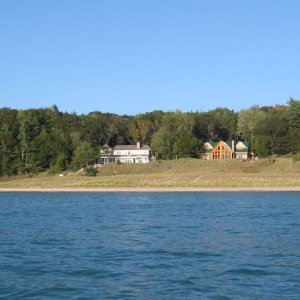 Shoreline homes on the way to Pentwater, MI