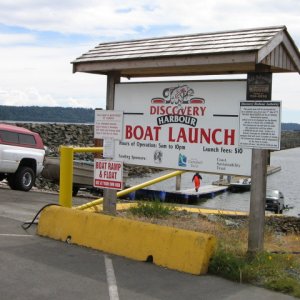 Launch ramp at Dicovery Harbor, Campbell River, BC