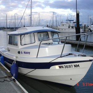 4 May 2007 Bellingham:
R-MATEY is ready to go
 to Lopez Island