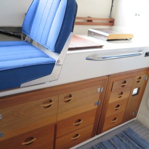 Custom mahogany cabinets