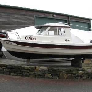 C-Nile on Blocks after Hull was painted
