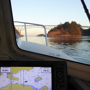 Approaching Deception Pass on Friday Morning