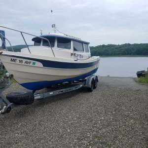 Plucked out of the water in Winterhaven, ME.